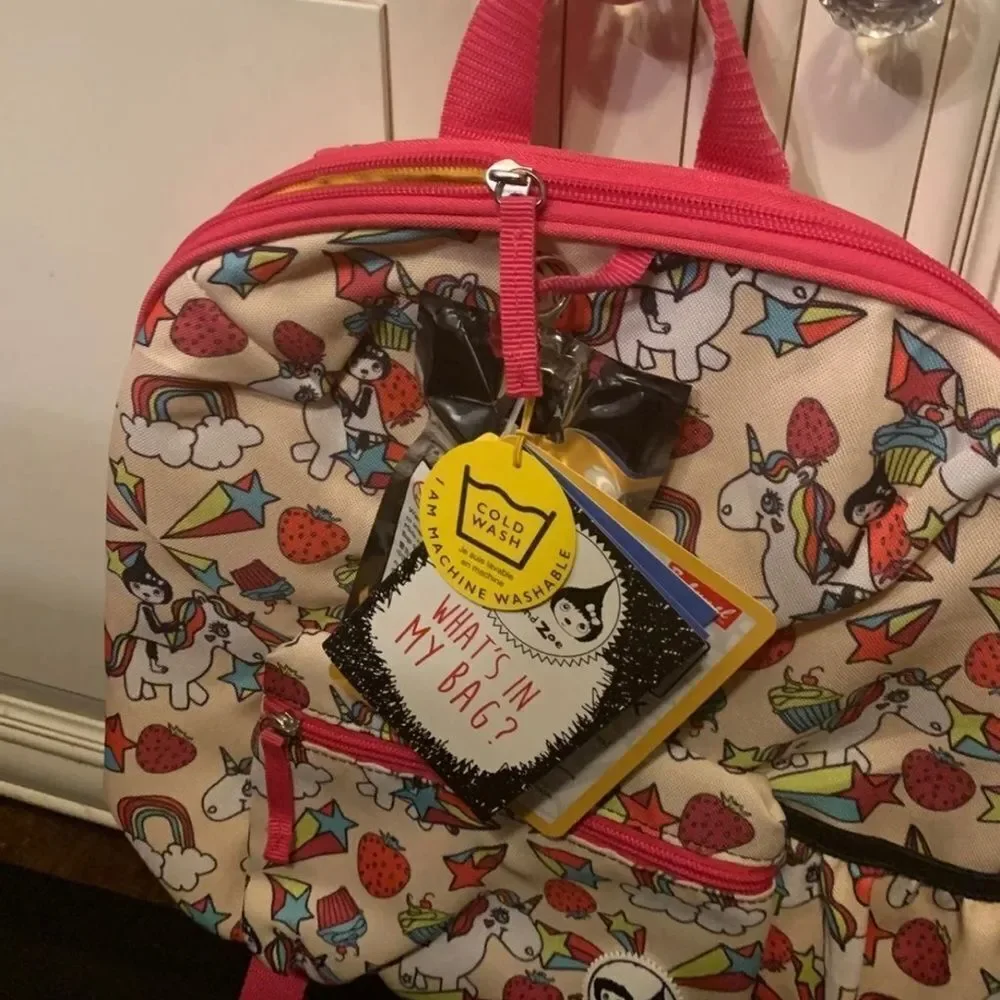 Babymel Zip and Zoe Unicorn Kids Backpack With Figure Keyring